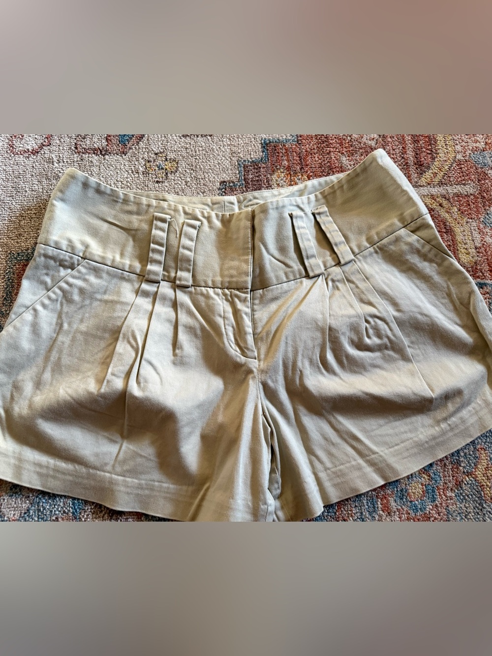 To the Max Light Khaki low Rise Shorts